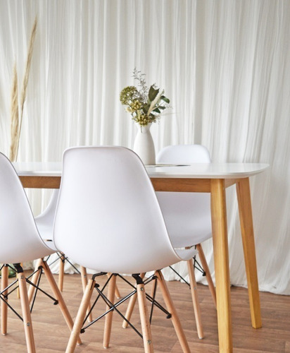 Mesa Comedor Nordica 140 X 80 Madera Claire Rectangular