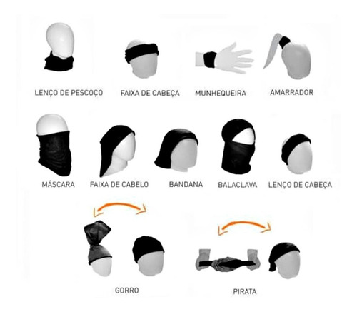 Bandana Balaclava Touca Máscara Bike Moto Corrida - Preto