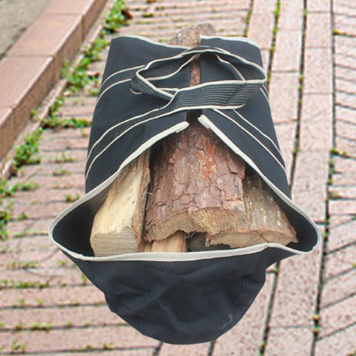Portador De Leña Para Chimenea, Bolso Con Soporte De