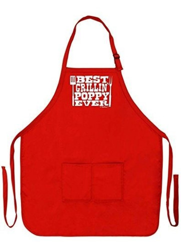 Thiswear Best Grillin Poppy Ever Funny Apron