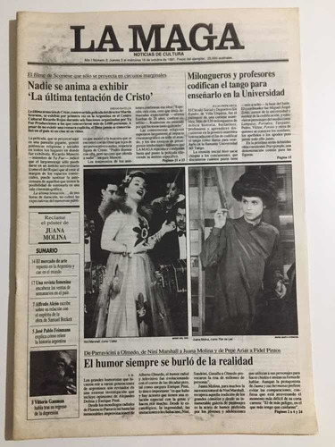 Revista La Maga # 3 Octubre 1991 Incluye El Póster