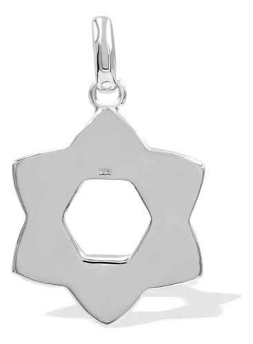 Dije Brucite En Estrella De 6 Puntas En Plata De Ley