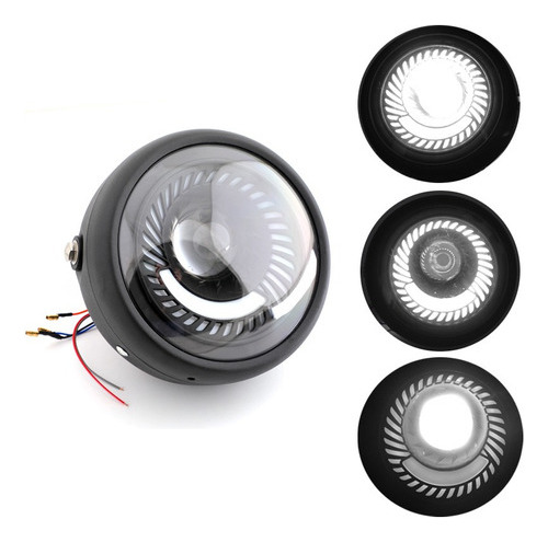 Proyector De Luz De Faro Led 6.5 For Cafe Racer Bobber