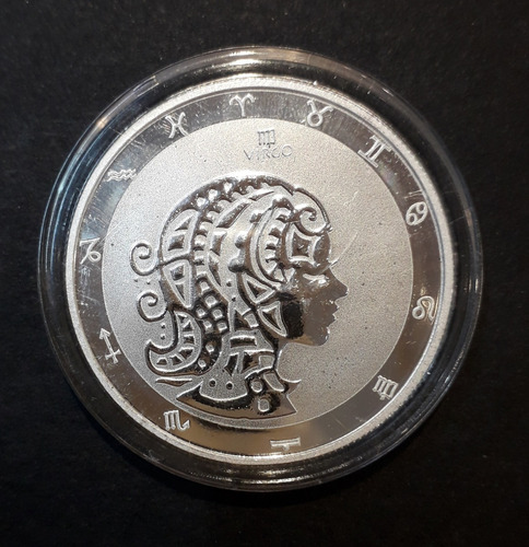 Tokelau 5 Dolares 2022 Virgo Onza De Plata .999 Proof