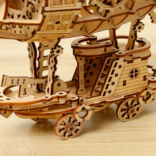 Rompecabezas 3d Con Movimiento Mecánico, Diy, Madera Eco