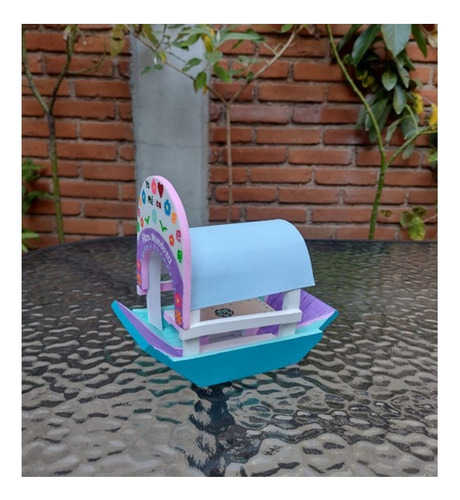 Trajinera Personalizada Xochimilco Coleccionable A Escala