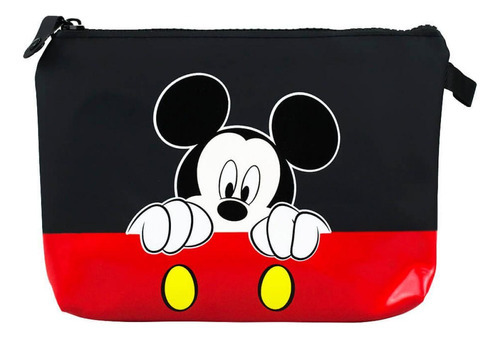 Necessaire Retangular Mickey Assinatura 15x3x21cm - Disney