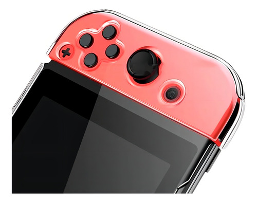 Capa De Proteção Dock Flip Para Nintendo Switch Oled Joycon Cor Transparente