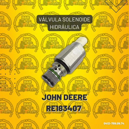 Válvula Solenoide Hidráulica John Deere Re183407 