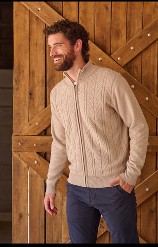 Campera Tramada Con Piel Interior Calidad Premium