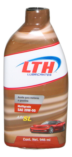 Aceite Lth Multigrado Gasolina Sae 20w-50 Sl 946ml 