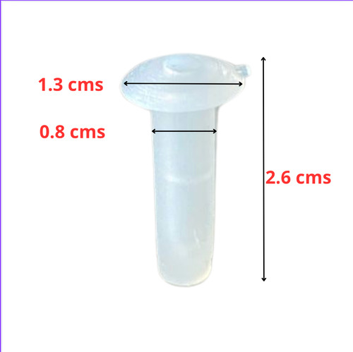 20 Pivotes Cortos, Para Pelotas No 18 / 20 /22 Y Saltarines Bco Trans