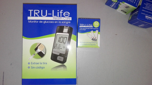 Kit Glucometro (110 Lancetas + 160 Tiras) Marca: Tru Life