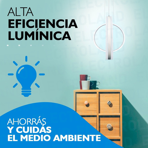 Imagen 8 de 10 de Lampara Led Colgante 125w Diseño Elegante Cálida / Fría Led