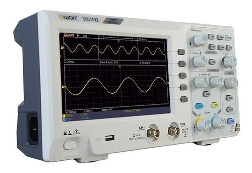 Osciloscópio Sds1102 100mhz 2 Canais Tft Ñ Minipa Hantek Utd