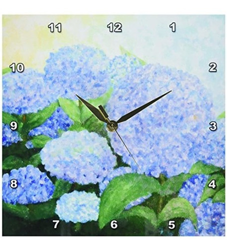 3drose Dpp_59780_1 Pintura De Vincapervinca Azul Reloj De Pa