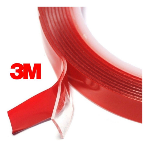 Cinta Doble Faz 3m Vhb 4910 19mm X 33m Transparente Transparente Lisa