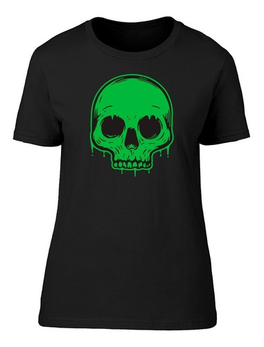 Cráneo Zombie Verde Camiseta De Hombre