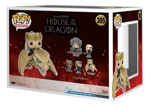Funko Pop House Of The Dragon Queen Rhaenyra Dragon Syrax