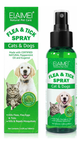 Repelente De Insectos Perro Y Gato Bienestar Organico Spray 