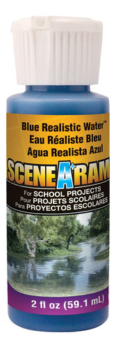 Agua Realista 2 Onza Color Azul