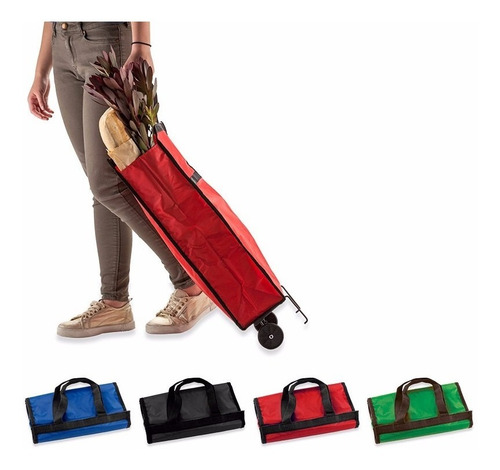 Carrito Shopping Bag Plegable - Mercado Hogar Alimentos