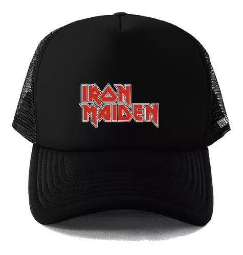 Gorra Con Malla Iron Maiden Logo Rock Metal Phg 