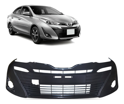 Parachoque Dianteiro Yaris 18 19 20 21 22 Preto Texturizado