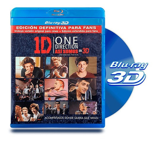 Blu Ray 3d One Direction Asi Somos