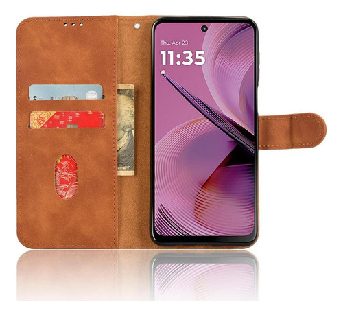 Funda Abatible Para Motorola Moto G55 5g Kickstand Cartera