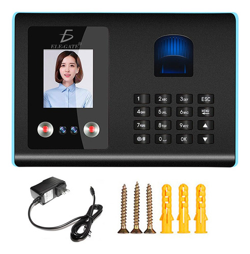 Reloj Checador Biométrico Huellas Digital Cámara Contraseña Ele-Gate