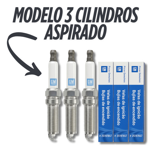Jogo De Velas Gm Onix Aspirado 3cc 2020 2021 2022 2023 2024
