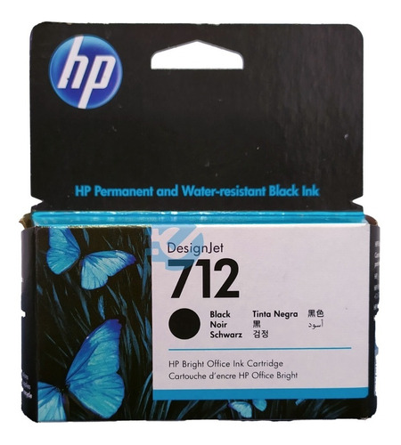 Cartucho Hp 712 Negro 38ml Original 3ed70a Sellado