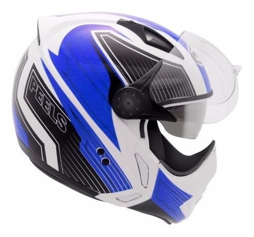 Casco Menton Desmontable Peels Mirage New Race Azul Um