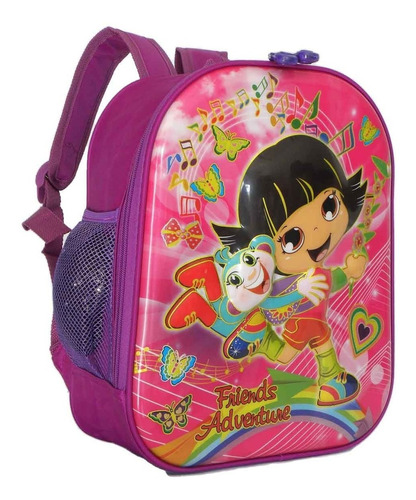 Mochila Escolar Infantil Feminina Friends Adventure Tam P 