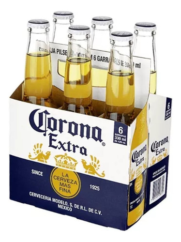Cerveja Corona Long Neck 330ml (pack C/ 6 Unidades) Kit