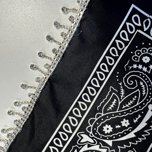 Bandana Com Borlas, Lenços De Caxemira Ocidental, A La Mo