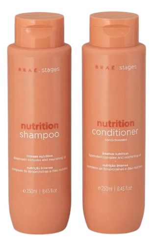 Kit Braé Stages Nutrition Shampoo E Condicionador - 2x250ml