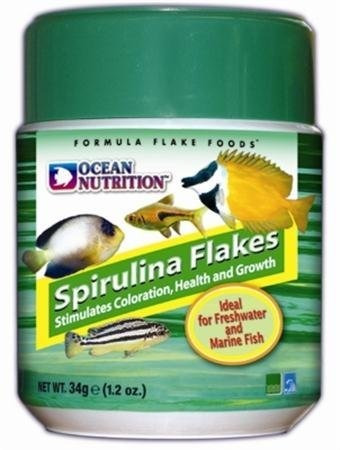 Ocean Nutrition Spirulina Flake Alimentos Congelados, 1,2 Oz