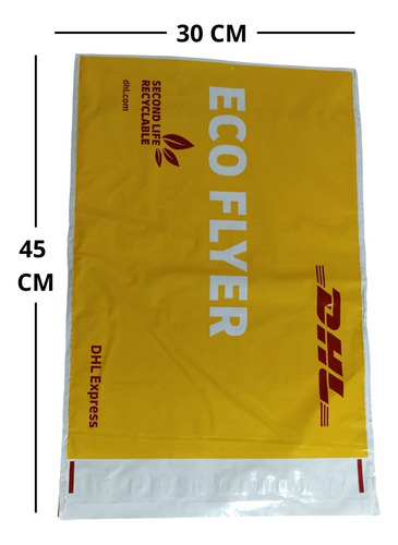 Bolsa De Seguridad 100 Unidades 40x50 Cm Flyer Ecommerce Amarillo
