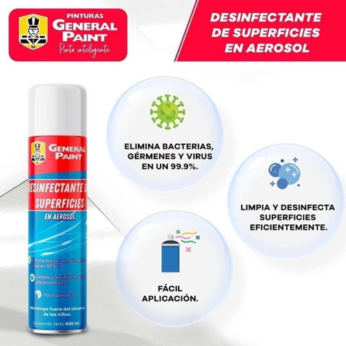 Desinfectante Antibacterial De Superficies Spray 400ml