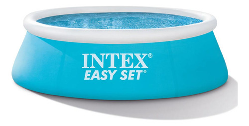 Piscina Inflável 886 Litros Easy Set Com Bomba De Ar Intex Cor Azul
