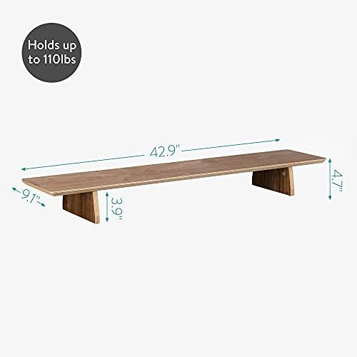 Imagen 4 de 6 de Elevador Soporte Para Monitor Doble Estante Escritorio 2