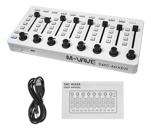 Controlador Midi 8, 43 Botones, Perillas Electroacústicas, 8