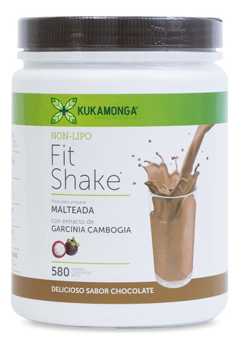 Bajar De Peso, Non Lipo Fit Shake - 580 Gr Sabor Chocolate Chocolate