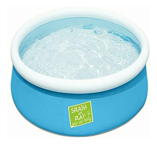 Bestway 57241 Alberca Semiinflable Redonda 1.52x.38cm, Azul