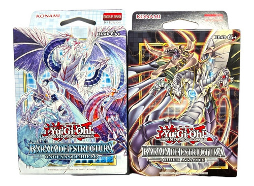 Yugioh Par De Decks Cadenas De Hielo+ciber Ataque Oscuro