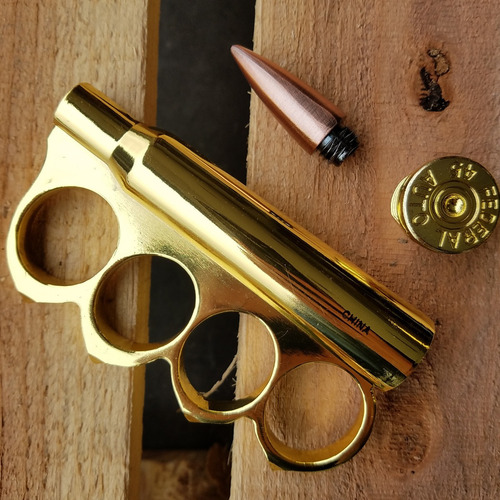 Boxer Full Metal Jacket Acero Bullet Knuckle Manopla 2446 Color Dorado