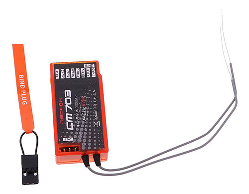 Receptor 3x Cm703 2.4g 7ch Dsm2 Com Saída De Satélite Ppm