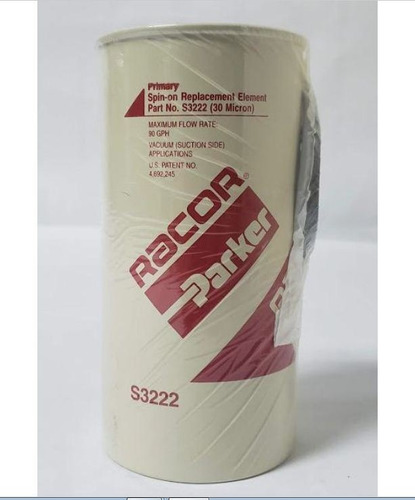 Filtro Racor Parker S3222 33107 Fs1212